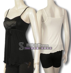 木代尔吊带女背心 正品 韩版 肩带可调 6909 莫代尔打底吊带背心