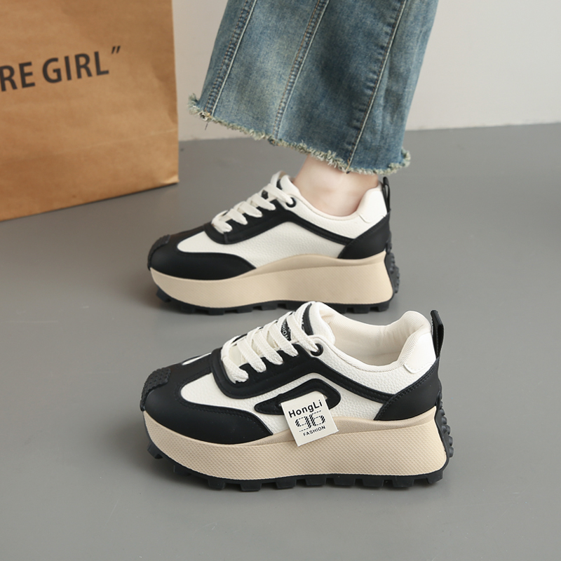 老爹鞋女新款秋冬季百搭时尚爆款休闲厚底增高鞋防滑便跑步运动鞋