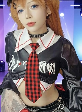 明日香cos服eva摇滚乐队战士手办同款cosplay二次元动漫服女