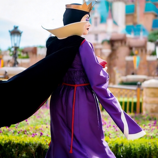 毒皇后cos服装恶毒皇后儿童款成人款欧美白雪公主后妈角色扮演