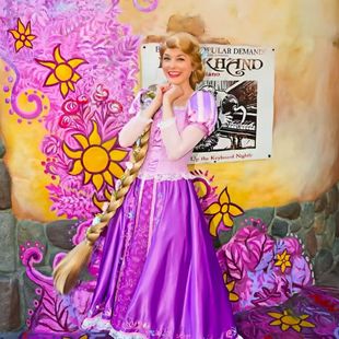 长发乐佩公主cos服魔发奇缘Rapunzel弗林莱德万圣节表演cosplay