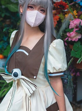 八寻宁宁cos服装女装动漫连衣裙地缚少年花子君柚木司 cos服