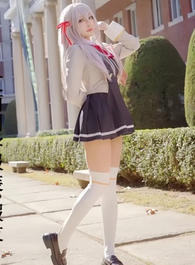艾莉同学cos服女主同款不时轻声地以俄语遮羞的邻座cosplay校服