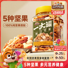 三只松鼠_罐装纯坚果每日坚果500g孕妇健康早餐休闲零食混合干果
