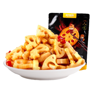 【专区99元任选20件】三只松鼠_脆藕片150g_黑鸭味辣藕片卤藕素食