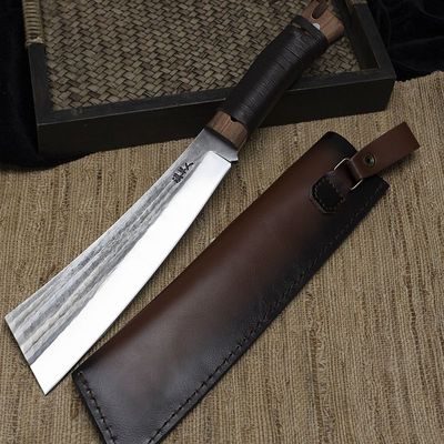 大刀正品纯手工锻打柴刀一体龙骨砍树砍骨野外露营 具户外排障刀