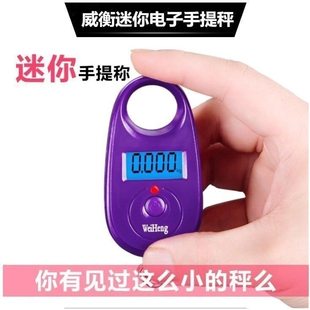 电子秤高精度迷你手提秤手拿买菜25kg弹簧快递勾称小秤 家用便携式