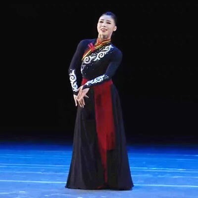 蒙古舞蹈演出服艺考练习裙