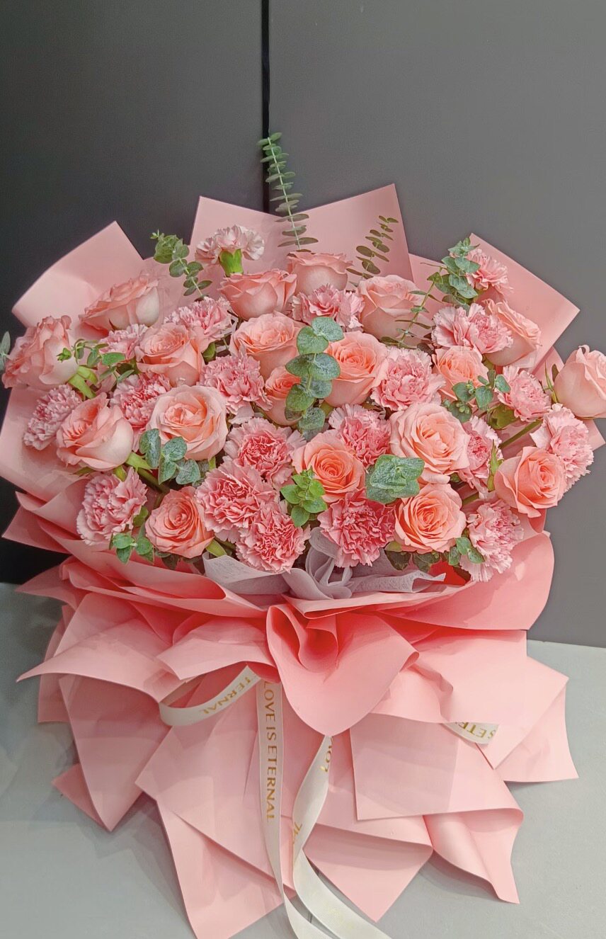 长春同城速递送货上门母亲节康乃馨花束送妈妈生日祝福礼物
