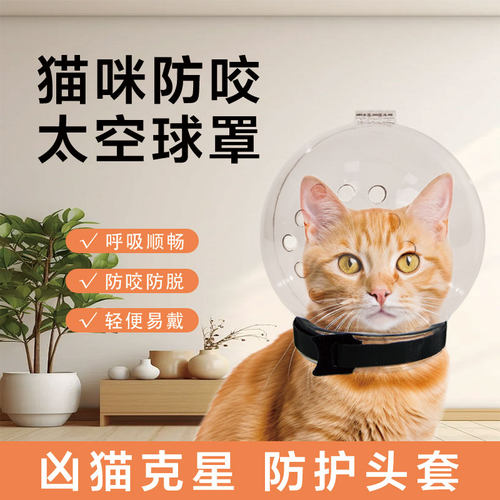 猫咪防护头罩伊丽莎白圈防咬防舔