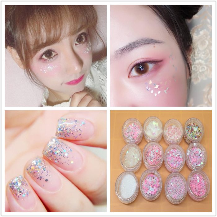 包邮网红pony眼妆亮片闪亮日系cos软萌妹子贴片脸部装饰化妆舞会