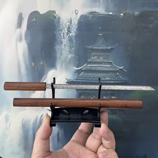 龙泉手工一体锻打大马唐刀微兵器摆件茶针普洱茶工具茶桌摆件茶锥