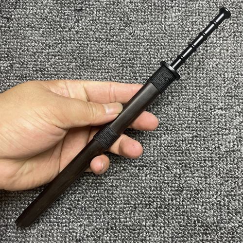 龙泉高锰钢一体小剑黑檀木刀剑手办摆件迷你刀剑收藏把玩茶针摆件
