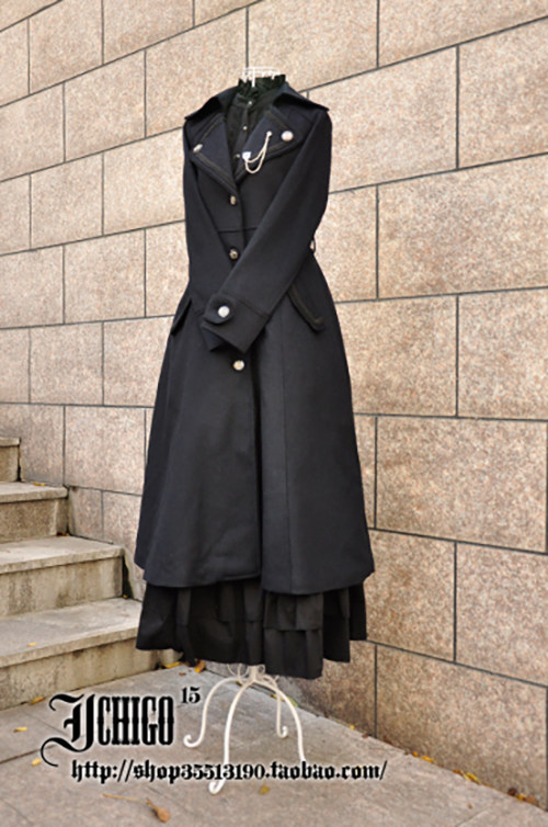 thumbnail for Ichigo15 self-owned dress design 10*MAD SKY* military style wind-slim coat needs to be customized