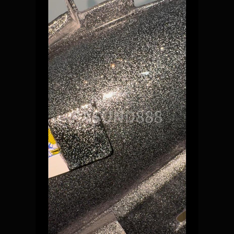 特闪糖果黑银AASUND鹦鹉特效漆大颗粒爆闪漆摩托车头盔漆麦克风漆