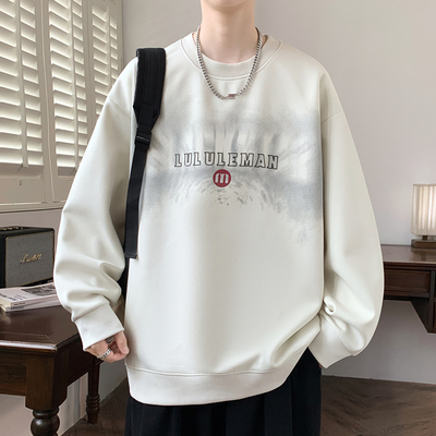 秋冬季2025年新款卫衣初中高中学生男孩子加绒加厚帅气长袖打底衫