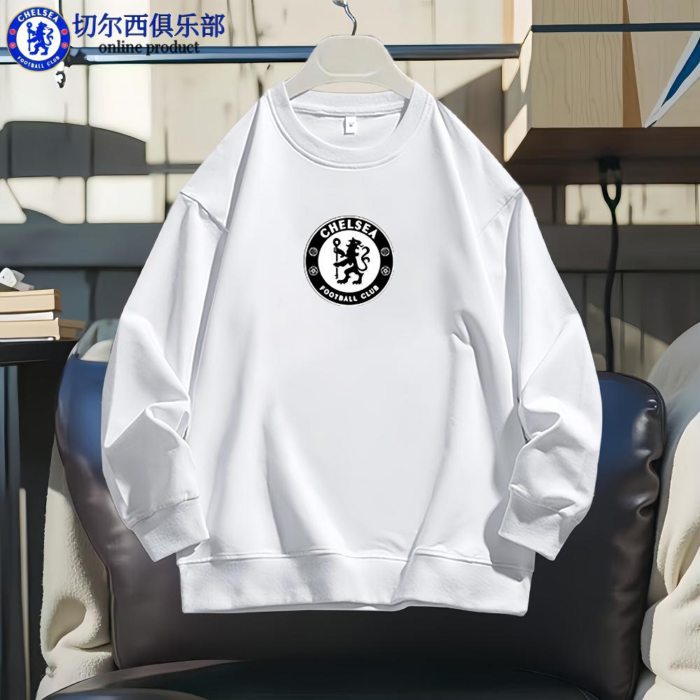 切尔西俱乐部商品｜重磅美式印花男女情侣秋冬圆领宽松百搭卫衣