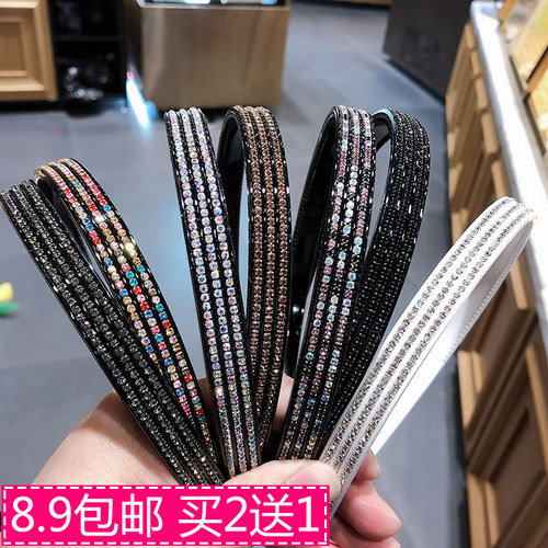 韩国防滑宽边头饰发卡子