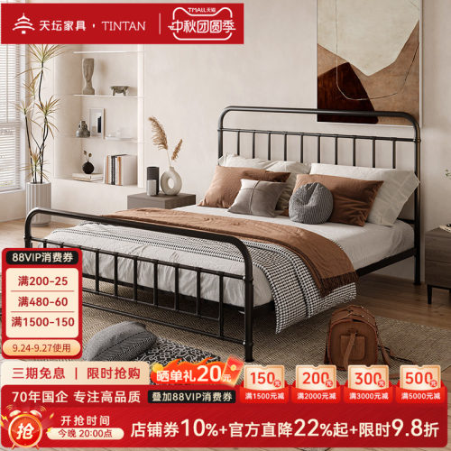 家具铁艺床天坛金属复古