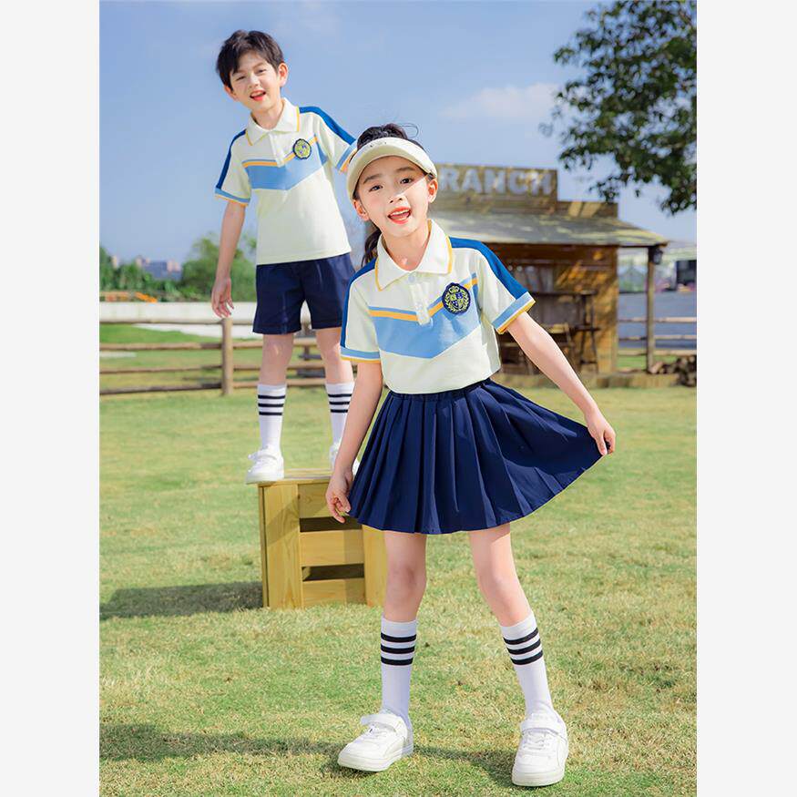 幼儿园班服夏天入园服儿童夏季班服小学生校服运动套装英伦风女童