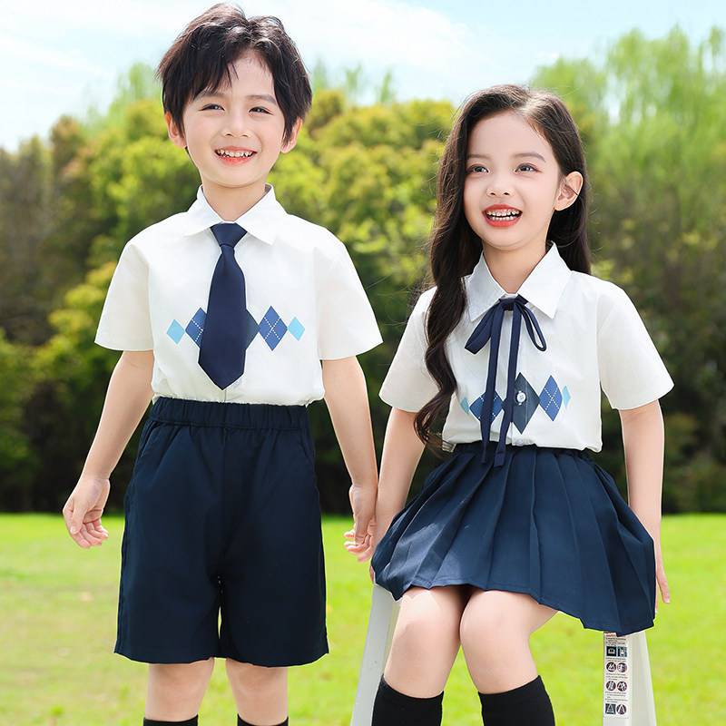 六一儿童节表演服幼儿园英伦衬衫毕业典礼服小学生朗诵合唱比赛服