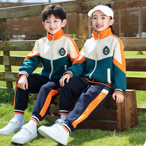 小学生春秋款校服运动会休闲团体套装幼儿园园服儿童英伦学院班服