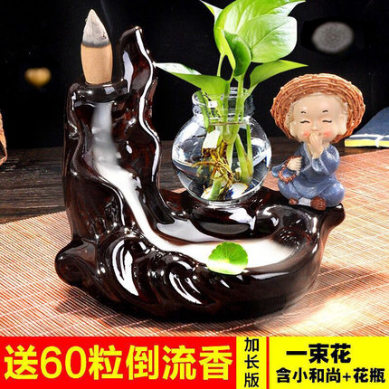 茶宠摆件可养招财倒流香禅意小和尚精品茶道茶玩茶宝茶桌茶具配件