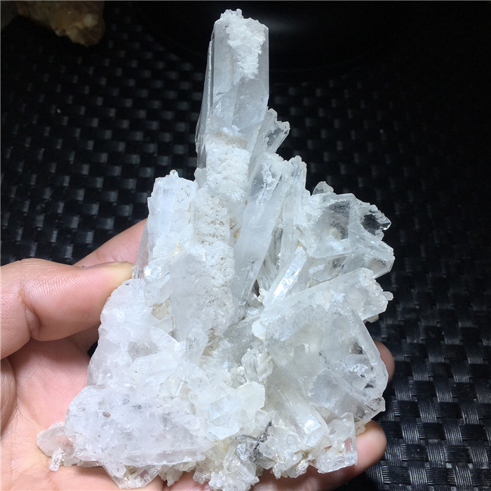 喜马拉雅缝合水晶原石 水晶 巴基斯坦白水晶