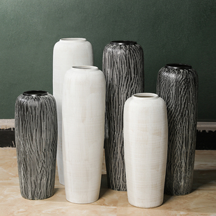 景德镇陶瓷花器落地大花瓶适合插千层金蒲苇水培花瓶居家软装摆件