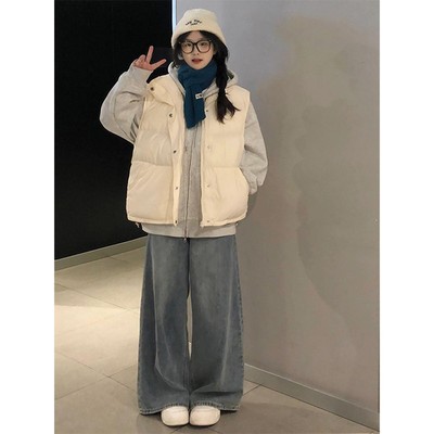 米白色马甲女时髦洋气2025新款