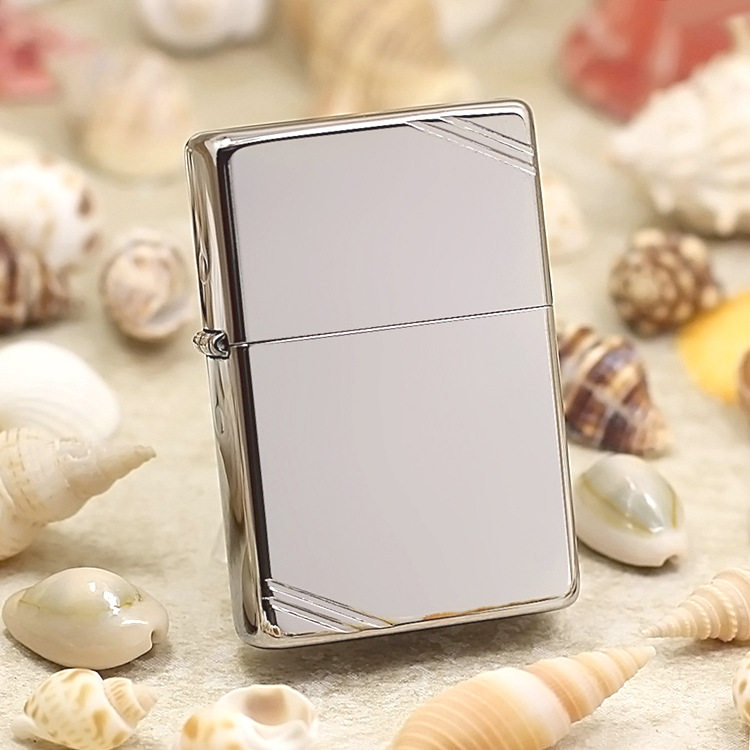 原装正品ZIPPO打火机经典铬1937复刻古典镜面切角260正版非盔甲机
