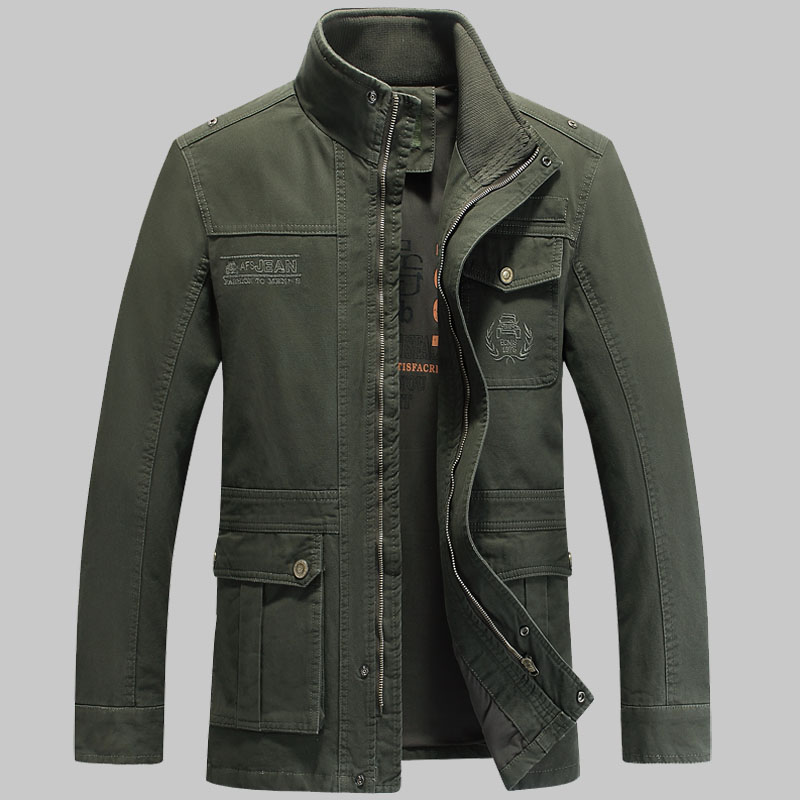 秋季夹克衫商务中长款男士外套