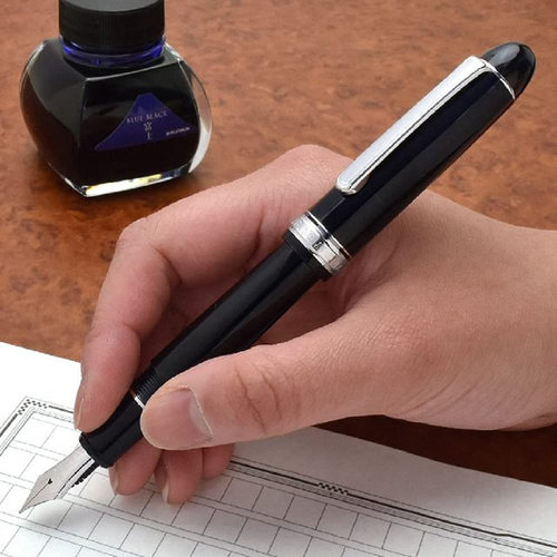 白金3776钢笔教堂蓝商务送礼