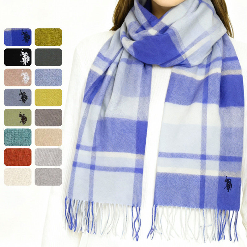 直邮U.S.POLO 围巾2025年新款防风保暖防寒办公室披风披肩