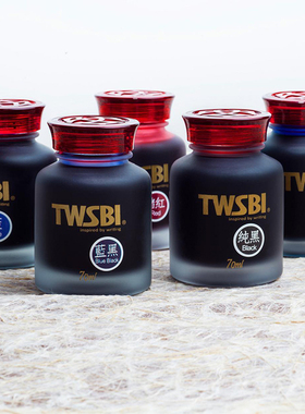 三文堂TWSBI非碳素钢笔水彩色瓶装墨水不堵笔不伤笔 学生练字70ml