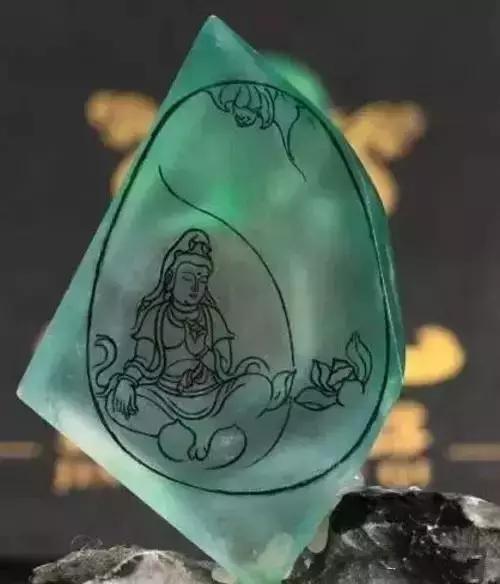 上海翡翠雕刻加工微切 玉石加工珠宝玻璃种挂件小吊坠挂坠设计