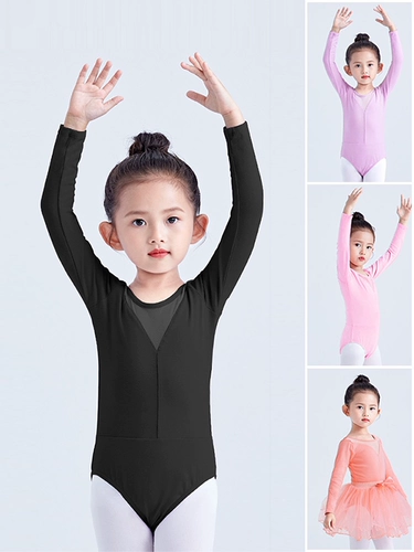 Детская спортивная одежда для раннего возраста, летняя черная танцующая одежда для гимнастики, короткий рукав