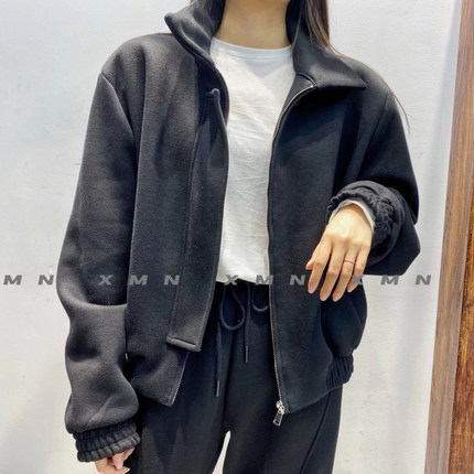 小木南82583开衫长袖宽松显瘦外搭翻领休闲夹克拉链上衣秋季韩版