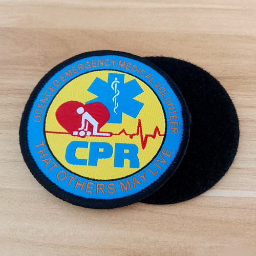CPR急救魔术贴布贴医疗主题装饰