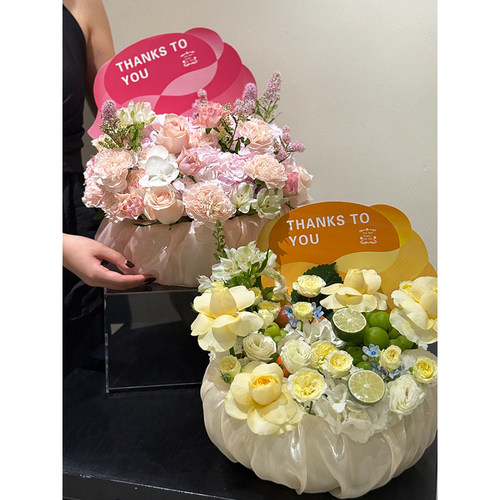 创意蕾丝花边礼物盒水果花艺包装