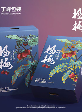 烫金杨梅包装盒6斤装礼品盒