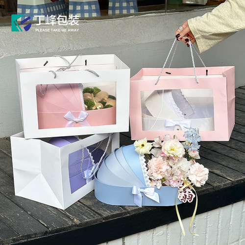 丁峰·婴儿摇篮礼物盒水果鲜花创意包装盒鸡蛋满月礼小众款礼品盒