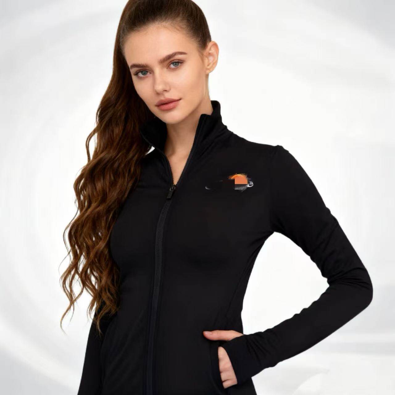 Amber女士春夏长袖瑜伽服运动外套带拉链显瘦速干紧身健身内磨毛,运动/瑜伽/健身/球迷用品,瑜伽外套,淘宝优惠券,粉丝福利购,淘宝优惠卷