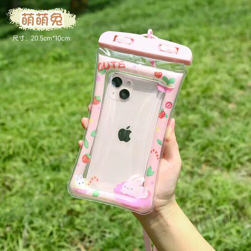 手机防水袋气囊可触屏游泳泡温泉