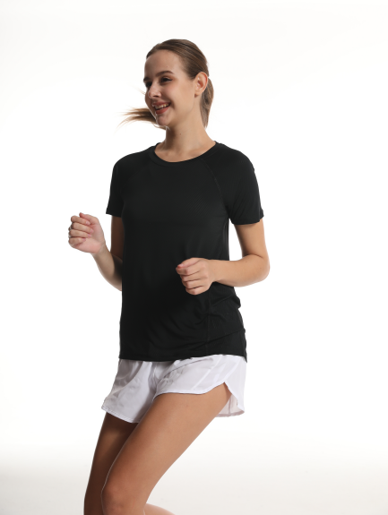 Amber外单 NE*T女高端超薄冰丝速干大码运动弹力T恤宽松短袖上衣,户外/登山/野营/旅行用品,速干T恤,淘宝优惠券,粉丝福利购,淘宝优惠卷