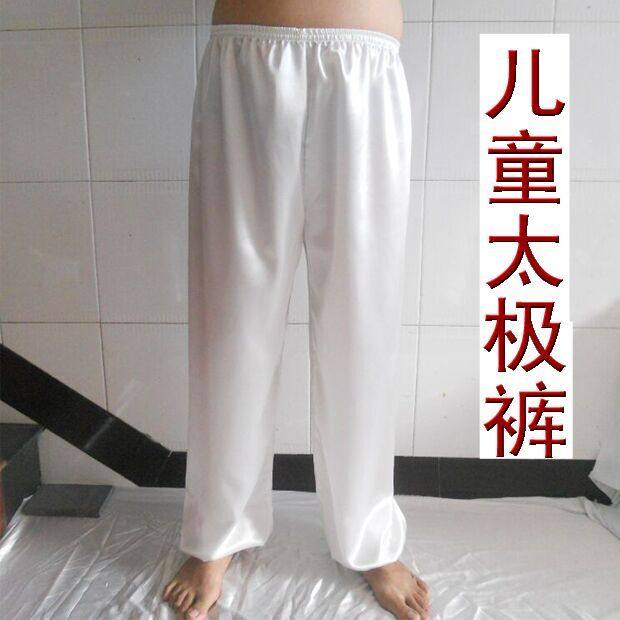 儿童太极裤仿真丝男节目练功裤