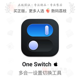 菜单栏系统功能快捷开关软件oneswitch 数码 Switch One Mac 荔枝