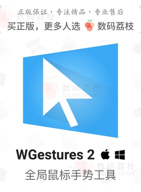 数码荔枝| WGestures 2 全局鼠标手势软件类似 Quicker Mac/Win