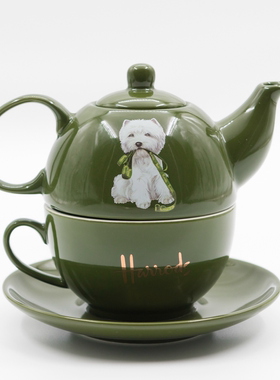 英国伦敦出口harrods茶壶子母壶套装英欧式外贸陶骨瓷咖啡花茶