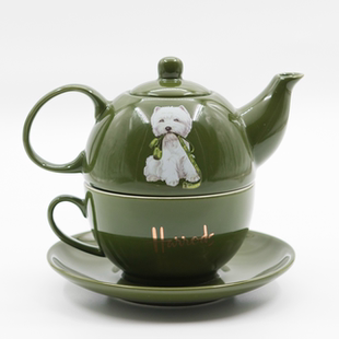 英国伦敦出口harrods茶壶子母壶套装英欧式外贸陶骨瓷咖啡花茶